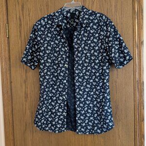 Mens Button Down Short Sleeve Shirt